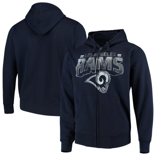 Fantastic Los Angeles Rams G III Sports by Carl Banks Perfect Season Full Zip Hoodie Navy With high demand Order now to wear your Rams pride