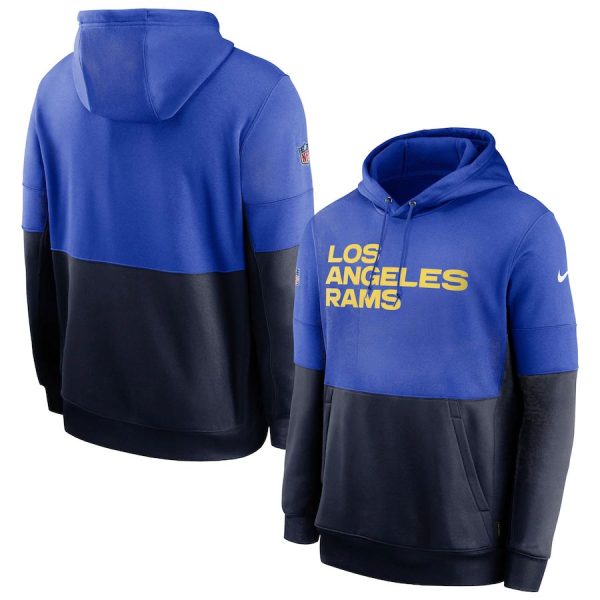 Gorgeous Los Angeles Rams Sideline Impact Lockup Performance Pullover Hoodie Royal Navy Sports fans this is your chance Order soon to support the Rams