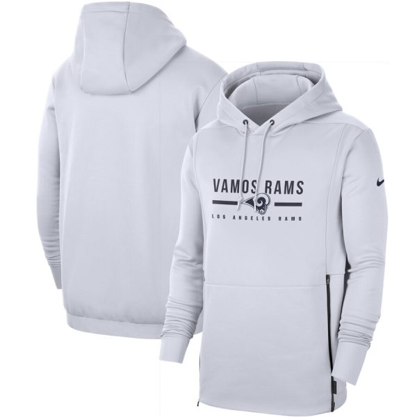 Superb Los Angeles Rams Sideline Local Performance Pullover Hoodie White Sports enthusiasts Seize the opportunity Order your Rams merchandise