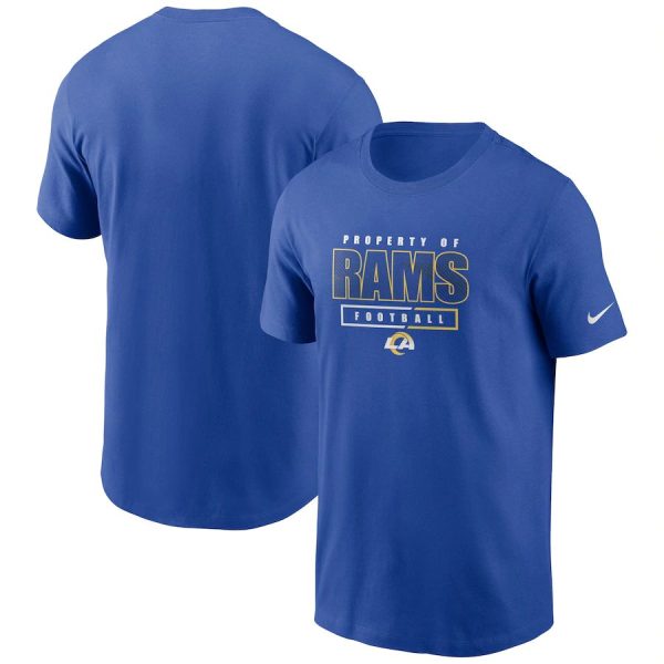 Exceptional Los Angeles Rams Team Property Of Essential T Shirt Royal Act fast Only a few left Secure your Rams apparel today