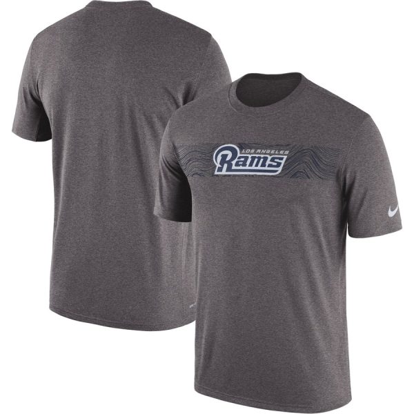 Superb Los Angeles Rams Sideline Seismic Legend Performance T Shirt Charcoal Act fast Only a few left Secure your Rams apparel today