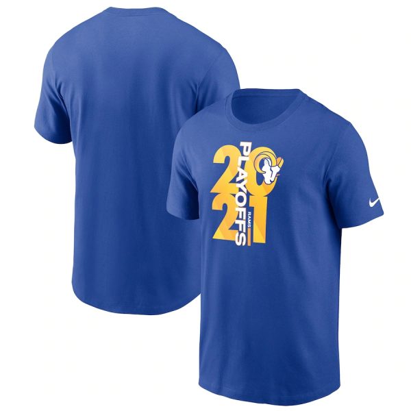 Outstanding Men's Los Angeles Rams Royal 2021 NFL Playoffs Bound T Shirt With high demand Order now to wear your Rams pride