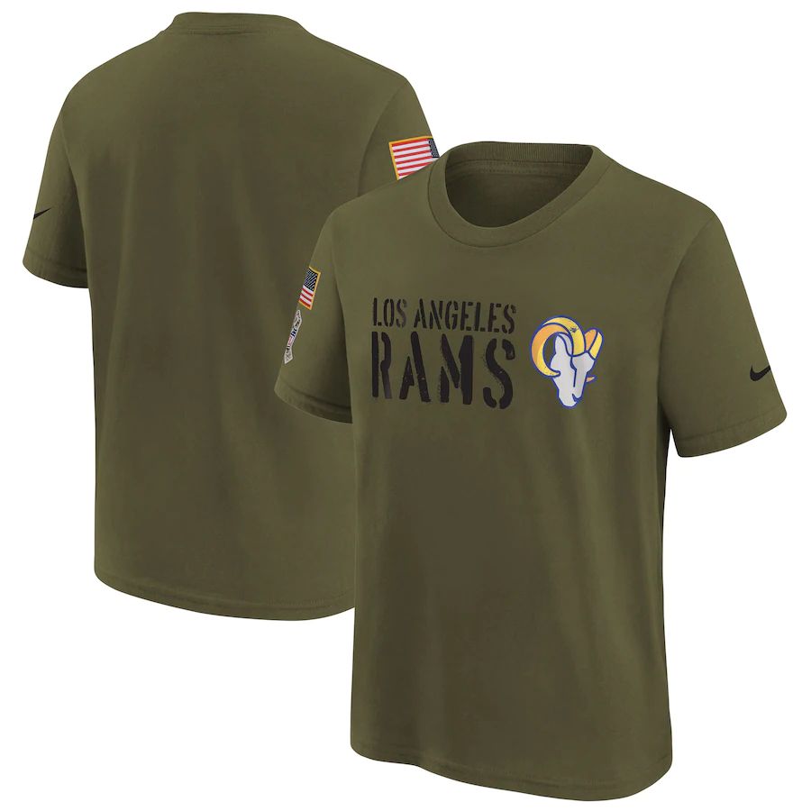 Fantastic Los Angeles Rams Youth 2022 Salute To Service Legend T Shirt Olive Sports fans this is your chance Order soon to support the Rams