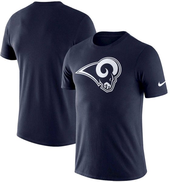 Amazing Los Angeles Rams Essential Logo Dri FIT Cotton T Shirt Navy Collectors this is a must have Add this Rams item to your collection