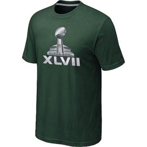 Gorgeous NFL Super Bowl XLVII Logo T Shirt Dark Green Hurry Exclusive offer Place your order for Rams gear immediately