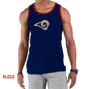 Fantastic Men's NFL Los Angeles Rams Sideline Legend Authentic Logo Tank Top Dark Blue Act fast Only a few left Secure your Rams apparel today