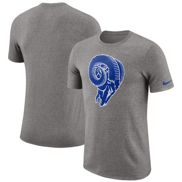 Gorgeous Los Angeles Rams Marled Historic Logo Performance T Shirt Heathered Gray Sports fans this is your chance Order soon to support the Rams
