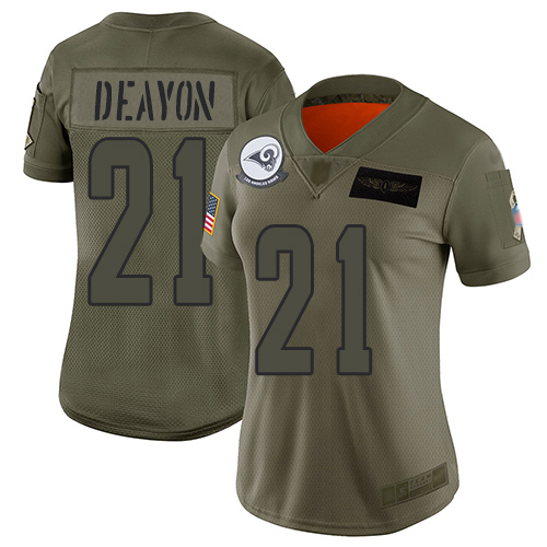 Amazing Rams #21 Donte Deayon Camo Women's Stitched NFL Limited 2019 Salute To Service Jersey Collectors this is a must have Add this Rams item to your collection