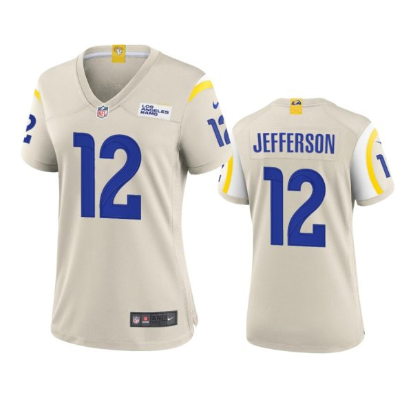Delightful Los Angeles Rams #12 Van Jefferson Women's Game NFL Jersey Bone Collectors this is a must have Add this Rams item to your collection