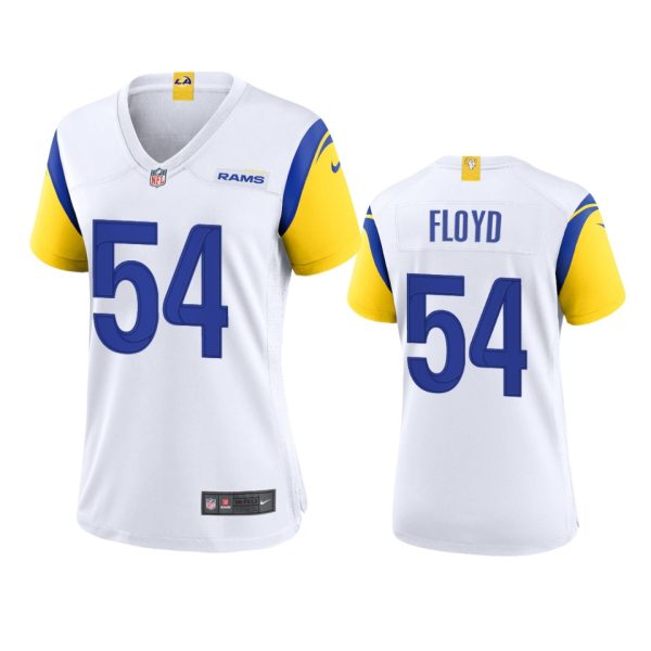 Amazing Los Angeles Rams #54 Leonard Floyd Women's Alternate Game NFL Jersey White For a short time available Don't miss your chance to own Rams clothing