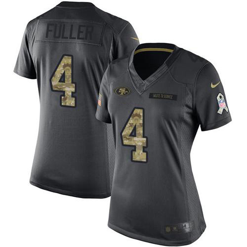 Exceptional Rams #4 Jordan Fuller Black Women's Stitched NFL Limited 2016 Salute to Service Jersey With high demand Order now to wear your Rams pride