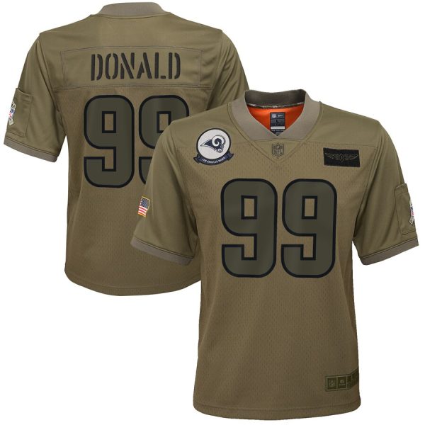Amazing Youth Los Angeles Rams #99 Aaron Donald Camo 2019 Salute to Service Game Jersey Be among the first to own Order your Rams stuff right away