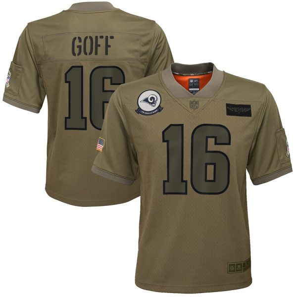 Fantastic Youth Los Angeles Rams #16 Jared Goff Camo 2019 Salute to Service Game Jersey Sports enthusiasts Seize the opportunity Order your Rams merchandise