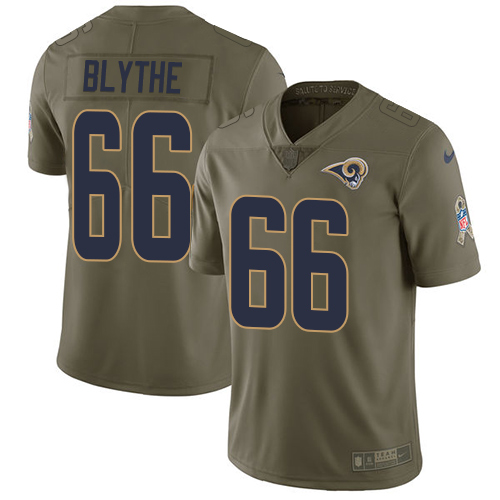 HighQuality Rams #66 Austin Blythe Olive Youth Stitched NFL Limited 2017 Salute To Service Jersey With high demand Order now to wear your Rams pride