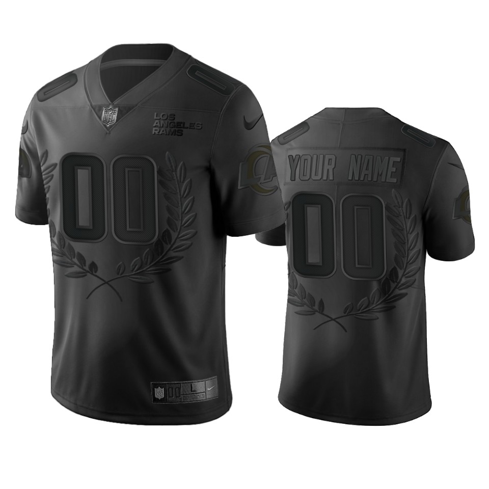 Fantastic Los Angeles Rams Custom Men's Black NFL MVP Limited Edition Jersey For a short time available Don't miss your chance to own Rams clothing