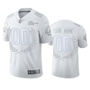 Premium Los Angeles Rams Custom Men''s Platinum NFL MVP Limited Edition Jersey Collectors this is a must have Add this Rams item to your collection