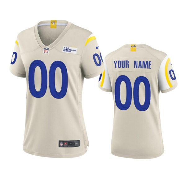 Fantastic Los Angeles Rams Custom Women's Game NFL Jersey Bone Sports fans this is your chance Order soon to support the Rams