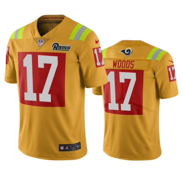 Delightful Los Angeles Rams #17 Robert Woods Gold Vapor Limited City Edition NFL Jersey With high demand Order now to wear your Rams pride