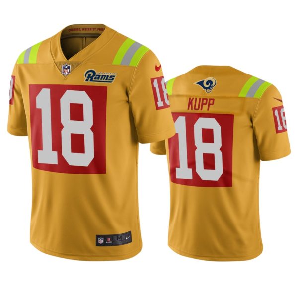 Amazing Los Angeles Rams #18 Cooper Kupp Gold Vapor Limited City Edition NFL Jersey Act fast Only a few left Secure your Rams apparel today