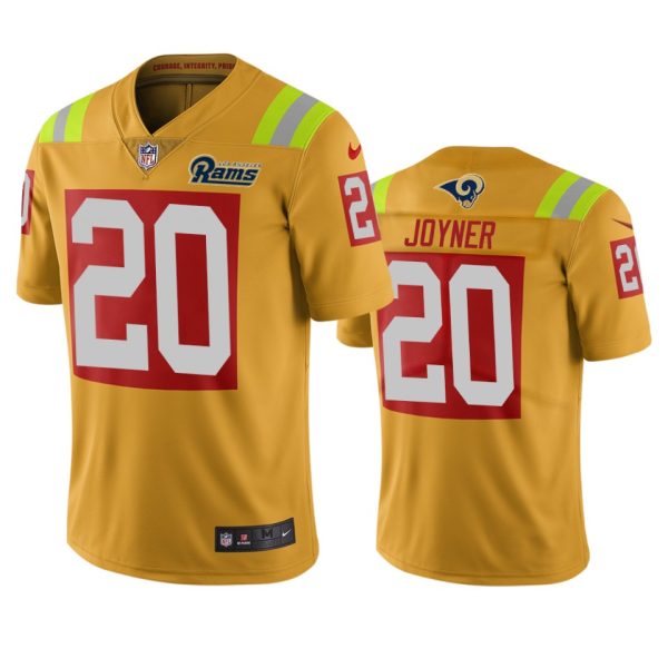 Stunning Los Angeles Rams #20 Lamarcus Joyner Gold Vapor Limited City Edition NFL Jersey With high demand Order now to wear your Rams pride
