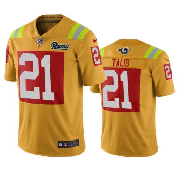 Stunning Los Angeles Rams #21 Aqib Talib Gold Vapor Limited City Edition NFL Jersey Retailers boost your inventory Order these popular Rams products