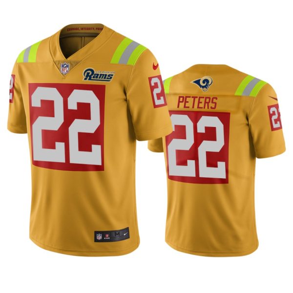 Fantastic Los Angeles Rams #22 Marcus Peters Gold Vapor Limited City Edition NFL Jersey Hurry Exclusive offer Place your order for Rams gear immediately