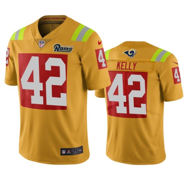 Gorgeous Los Angeles Rams #42 John Kelly Gold Vapor Limited City Edition NFL Jersey Sports enthusiasts Seize the opportunity Order your Rams merchandise