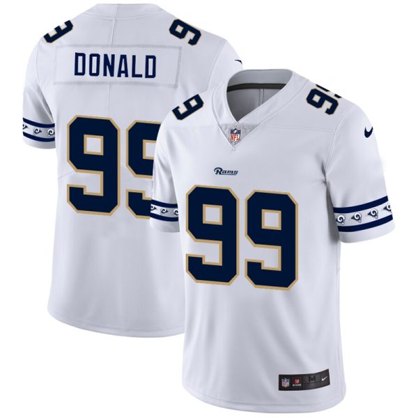 Exceptional Los Angeles Rams #99 Aaron Donald White Team Logo Vapor Limited NFL Jersey Sports fans this is your chance Order soon to support the Rams
