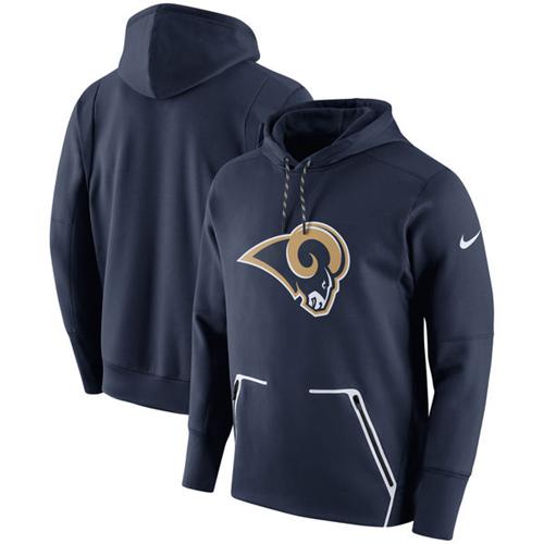 Outstanding Men's Los Angeles Rams Navy Champ Drive Vapor Speed Performance Pullover Hoodie For a short time available Don't miss your chance to own Rams clothing