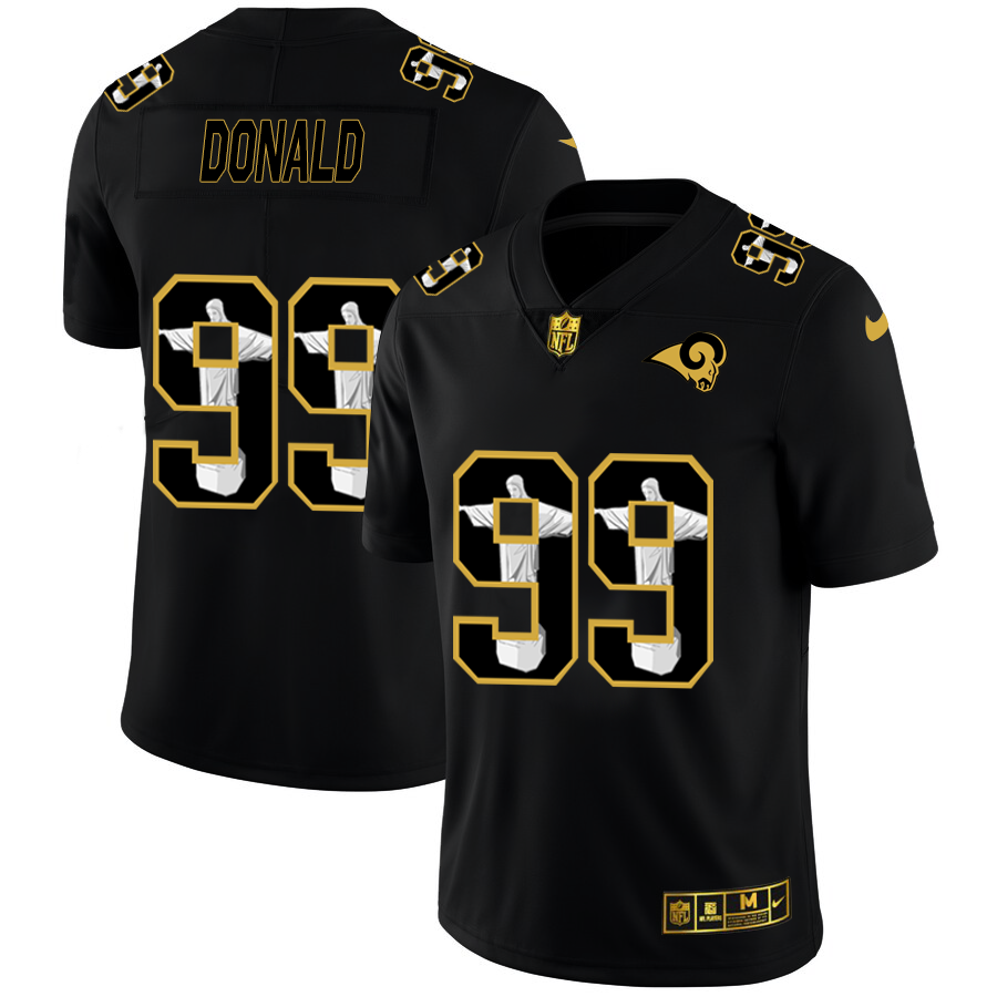 Delightful Los Angeles Rams #99 Aaron Donald Men's Carbon Black Vapor Cristo Redentor Limited NFL Jersey Act fast Only a few left Secure your Rams apparel today