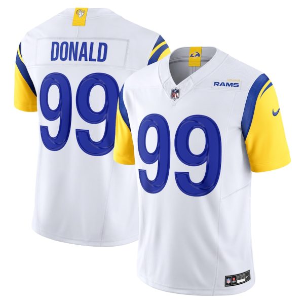 Premium Los Angeles Rams #99 Aaron Donald Men's White Vapor F.U.S.E. Limited Jersey Hurry Exclusive offer Place your order for Rams gear immediately