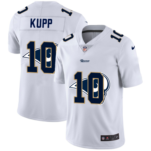 Superb Los Angeles Rams #10 Cooper Kupp White Men's Team Logo Dual Overlap Limited NFL Jersey Collectors this is a must have Add this Rams item to your collection