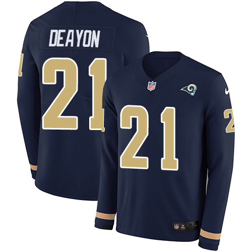 HighQuality Rams #21 Donte Deayon Navy Blue Team Color Men's Stitched NFL Limited Therma Long Sleeve Jersey Be among the first to own Order your Rams stuff right away