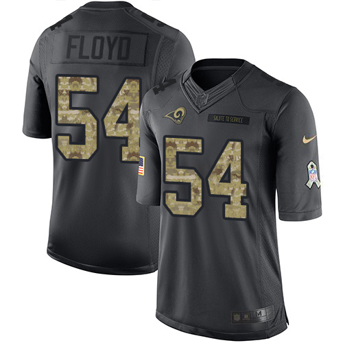 Gorgeous Rams #54 Leonard Floyd Black Men's Stitched NFL Limited 2016 Salute to Service Jersey Sports fans this is your chance Order soon to support the Rams