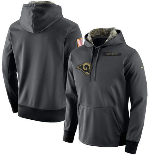 Stunning Men's Los Angeles Rams Anthracite Salute to Service Player Performance Hoodie Be among the first to own Order your Rams stuff right away