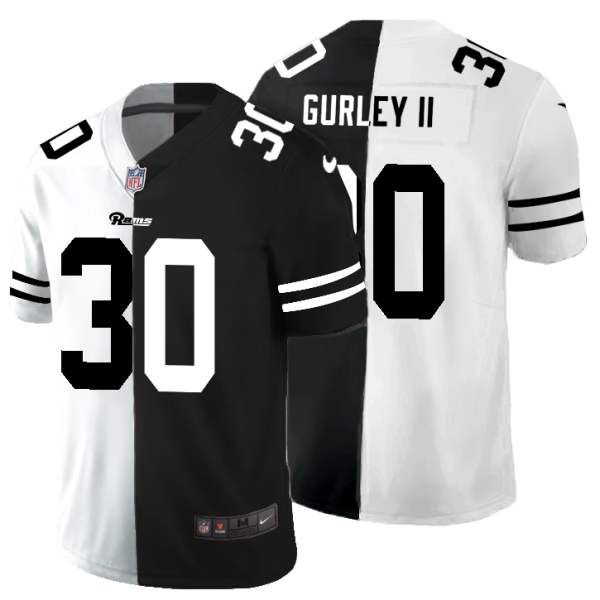 Premium Los Angeles Rams #30 Todd Gurley II Men's Black V White Peace Split Vapor Untouchable Limited NFL Jersey Sports enthusiasts Seize the opportunity Order your Rams merchandise