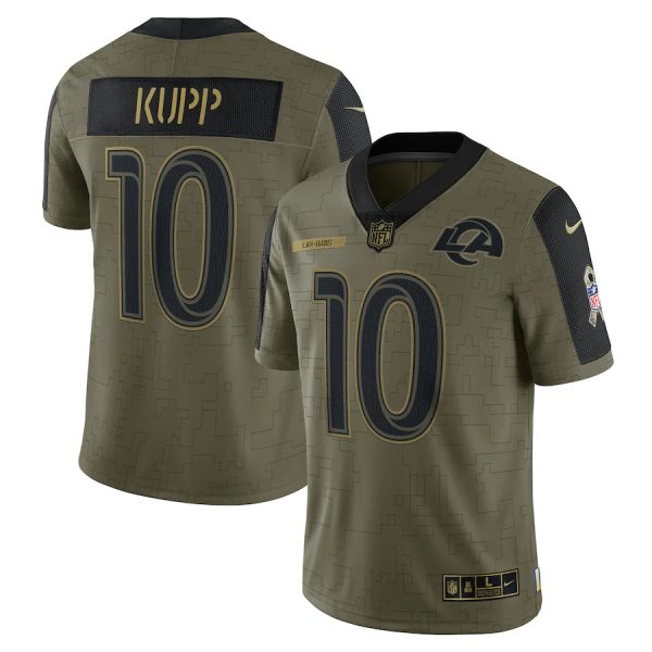 Amazing Los Angeles Rams #10 Cooper Kupp Olive 2021 Salute To Service Limited Player Jersey Hurry Exclusive offer Place your order for Rams gear immediately