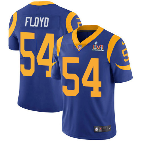 HighQuality Rams #54 Leonard Floyd Royal Blue Alternate Super Bowl LVI Patch Men's Stitched NFL Vapor Untouchable Limited Jersey Be among the first to own Order your Rams stuff right away