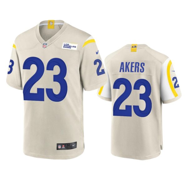 Premium Los Angeles Rams #23 Cam Akers Men's Game NFL Jersey Bone With high demand Order now to wear your Rams pride