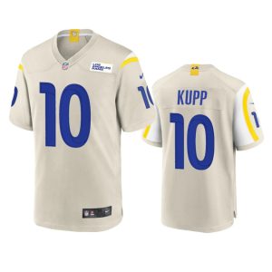 Exceptional Los Angeles Rams #10 Cooper Kupp Men's Game NFL Jersey   Bone With high demand Order now to wear your Rams pride
