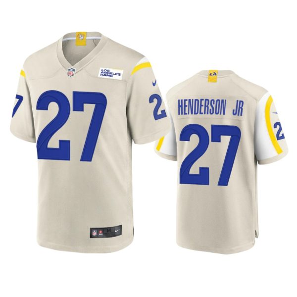 Gorgeous Los Angeles Rams #27 Darrell Henderson Men's Game NFL Jersey Bone Hurry Exclusive offer Place your order for Rams gear immediately