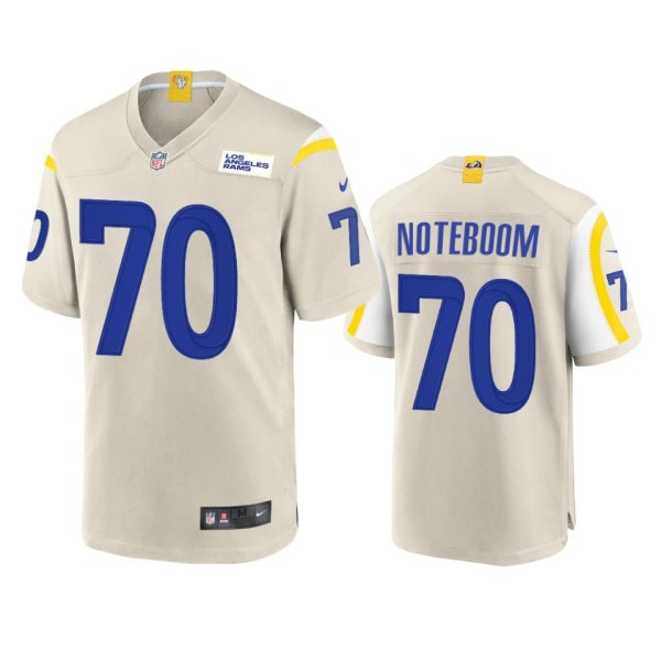 Stunning Los Angeles Rams #70 Joseph Noteboom Men's Game NFL Jersey Bone For a short time available Don't miss your chance to own Rams clothing