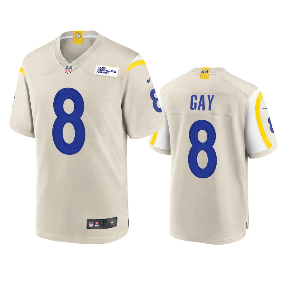 Premium Los Angeles Rams #8 Matt Gay Men's Game NFL Jersey Bone Collectors this is a must have Add this Rams item to your collection