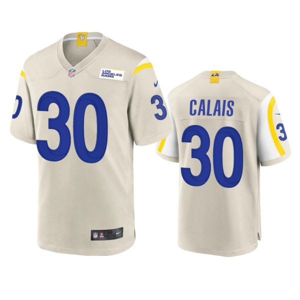 Fantastic Los Angeles Rams #30 Raymond Calais Men's Game NFL Jersey Bone Retailers boost your inventory Order these popular Rams products