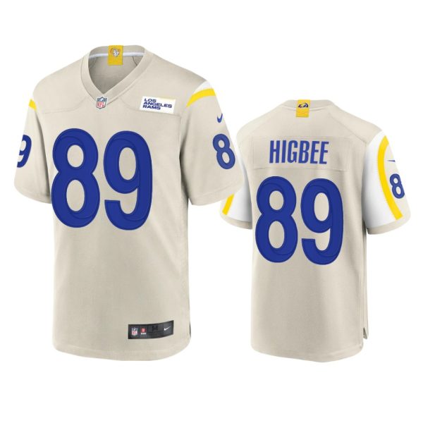 Fantastic Los Angeles Rams #89 Tyler Higbee Men's Game NFL Jersey Bone Limited stock Order now to show your love for the Rams