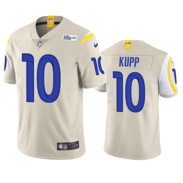 Gorgeous Los Angeles Rams #10 Cooper Kupp Men's Vapor Limited NFL Jersey Bone Collectors this is a must have Add this Rams item to your collection