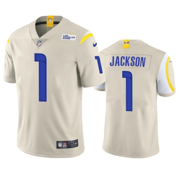 Fantastic Los Angeles Rams #1 Desean Jackson Men's Vapor Limited NFL Jersey Bone Sports fans this is your chance Order soon to support the Rams