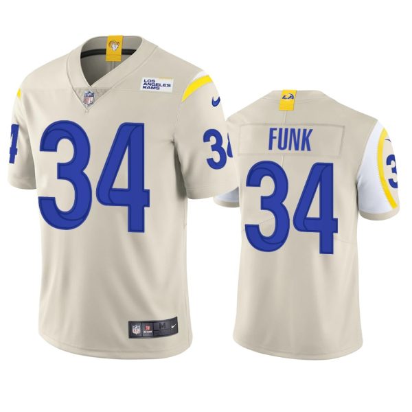 Fantastic Los Angeles Rams #34 Jake Funk Men's Vapor Limited NFL Jersey Bone Act fast Only a few left Secure your Rams apparel today