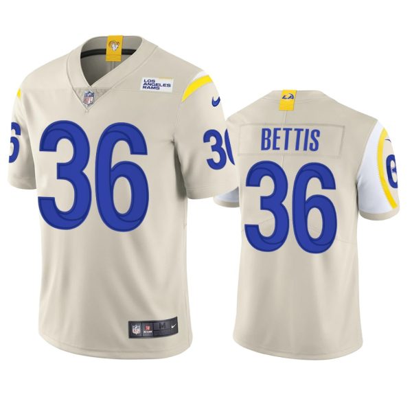 Superb Los Angeles Rams #36 Jerome Bettis Men's Vapor Limited NFL Jersey Bone Sports fans this is your chance Order soon to support the Rams