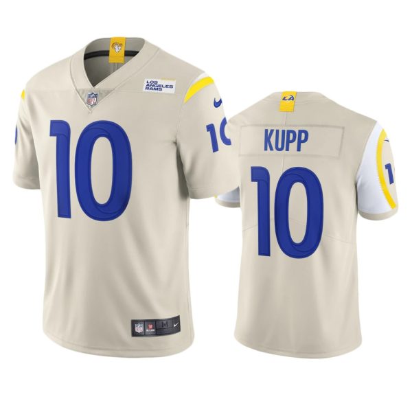 Amazing Los Angeles Rams #10 Cooper Kupp Men's Vapor Limited NFL Jersey Bone For a short time available Don't miss your chance to own Rams clothing